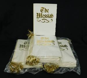 Lot of 72 Vintage 1972 The Messiah A Sacred Oratorio by George Frederick Handel Booklet
