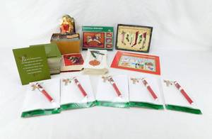 Lot of Christmas and Holiday Cheer Including Cowper Madonna Foil Sheets, Notepads with Pens, Greeting Cards and More