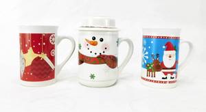 Lot of 2 Royal Norfolk and 1 Michaels Covered Mugs
