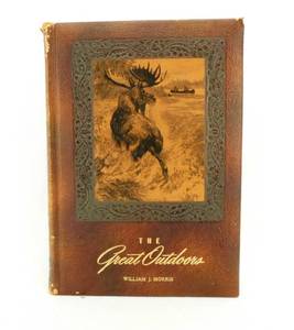 lot 27 image: 1947 The Great Outdoors Leather Bound by Joe Godfrey, Jr and Frank Dufresne - Color Illustrations by Herb Chidley