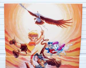 Vintage 1990 Walt Disney Pictures The Rescuers Down Under Promotional Standee Display