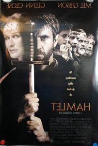 Vintage 1990 Hamlet Double Sided Original Movie Theater Poster