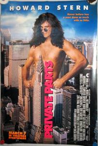 Vintage 1997 Private Parts Double Sided Original Advance Movie Theater Poster