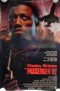 Vintage 1992 Passenger 57 Double Sided Original Movie Theater Poster