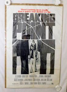 Vintage 1976 Breaking Point Original Movie Theater Poster