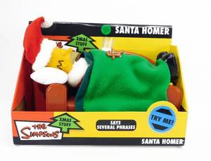New 2004 Playmates The Simpsons Xmas Stuff Homer Santa