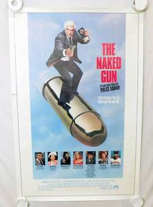 Vintage 1988 The Naked Gun Single Sided Original Movie Theater Poster