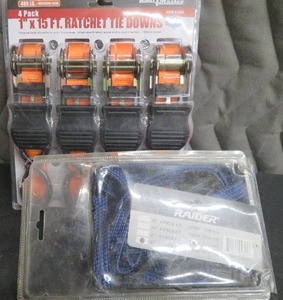 lot 22 image: NEW PKG TIEDOWNS  TOW STRAPS