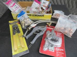 lot 26 image: PEX TOOLS AND PLUMBING SUPPLIES
