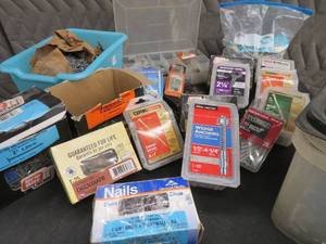 lot 52 image: HUGE LOT OF NAILS AND SCREWS