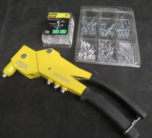lot 53 image: RIVET GUN AND RIVETS
