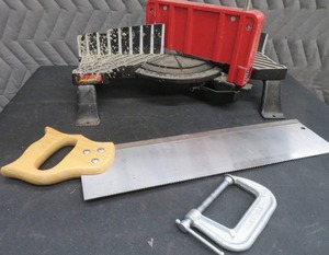 lot 80 image: MITRE BOX SAW  CLAMP