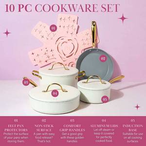 Epoca Paris Hilton Iconic Nonstick Pots and Pans Set