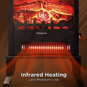 Turbro Suburbs Infrared Electric Fireplace Stove