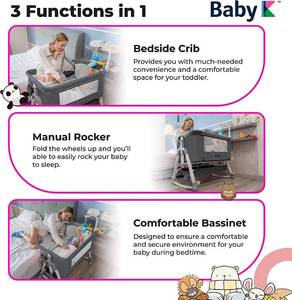 Baby K Baby Bassinet Beside Sleeper