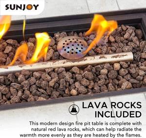 AmberCove Propane Fire Pit for Outside