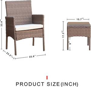 Yiyan 3 Piece Outdoor Furniture Set