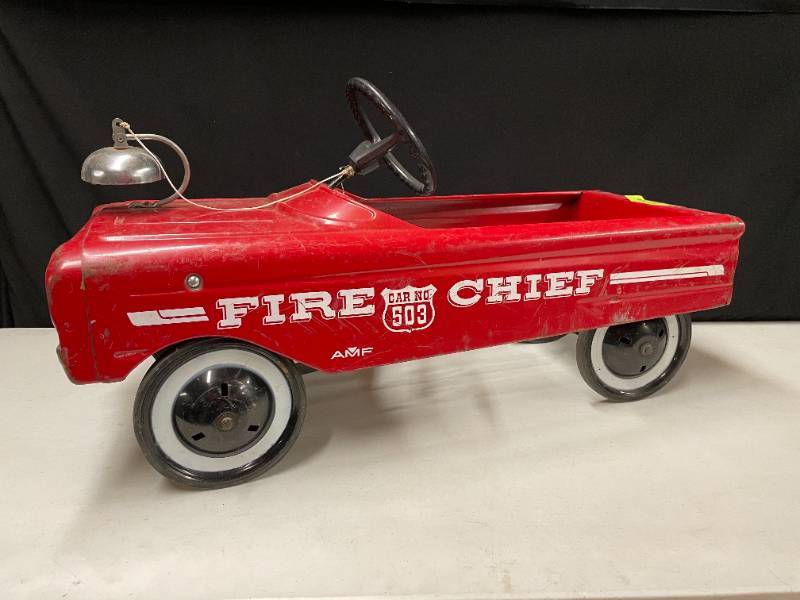 1959 AMF Fire Chief pedal car The ORIGINAL Thanksgiving Mancave Extravaganza Now in it s 19th year We do NEON K BID