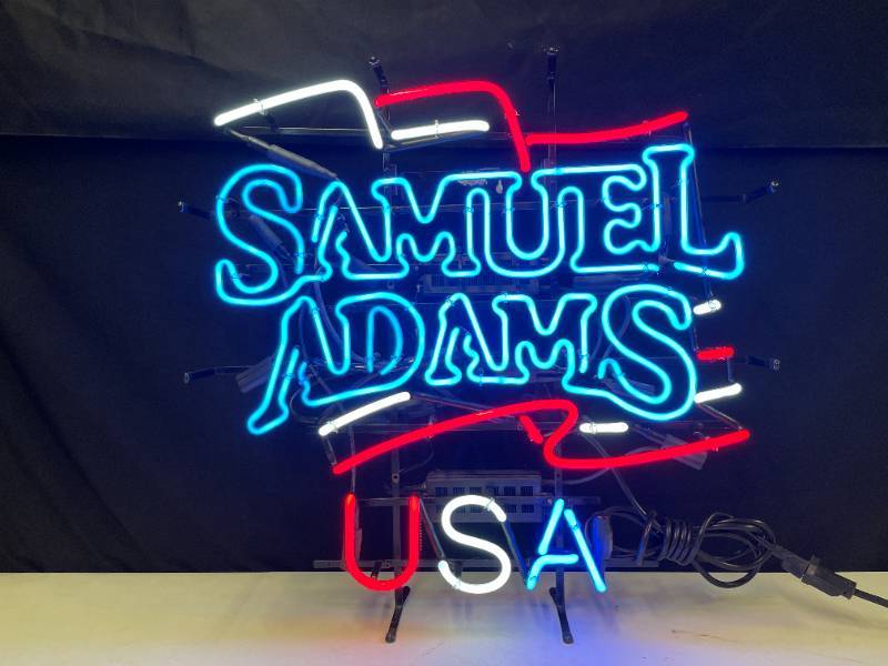 lot 71 image: Samuel Adams USA, neon