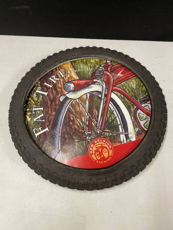 lot 88 image: Fat Tire bike tire with cardboard inserts