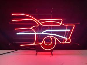 lot 47 image: Red 57 Chevy neon