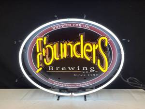 lot 49 image: Founders Brewing Co. neon, NIB