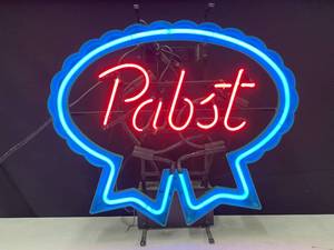 lot 82 image: Pabst Blue Ribbon neon