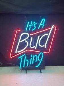 lot 84 image: Ita a Bud Thing neon