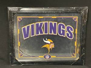 lot 121 image: MN Vikings NFL football mirror, New