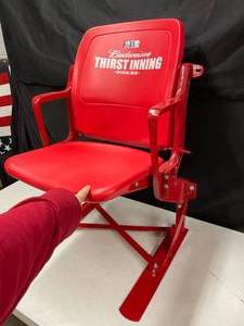 lot 158 image: Budweiser Thirst Inning stadium seat