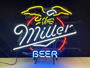lot 101 image: Miller Beer neon with eagle