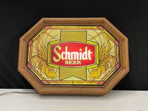 lot 110 image: Schmidt Beer backlit