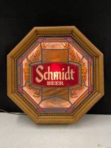 lot 113 image: Schmidt Beer backlit -  standard octagon