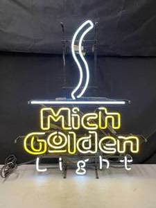 lot 203 image: Mich Golden Light neon with S