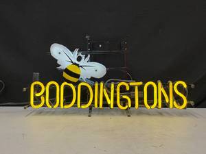 lot 205 image: Boddingtons neon with bee