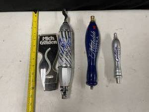 lot 228 image: Lot of 4 Michelob tap handles