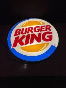 lot 229 image: Burger King light up can sign