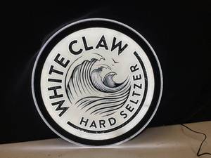 lot 235 image: White Claw Hard Seltzer LED illuminated sign