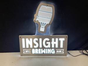 lot 237 image: Insight Brewing LED illuminated sign