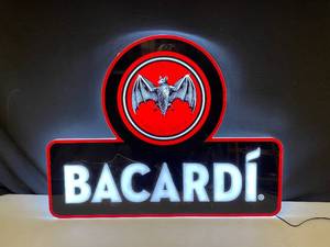 lot 243 image: Bacardi LED illuminated sign