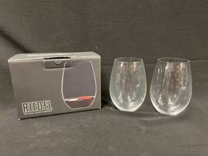 lot 269 image: Riedel Syrah  Shiraz stemless crystal wine glasses