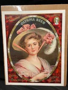 lot 278 image: Olympia Beer 1910 Greeting print