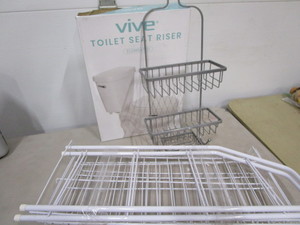 Toilet Seat Riser,Shower Rack, Shoe Stand