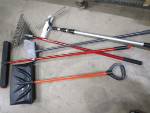 Broom, Rake, Shovel