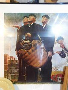 lot 188 image: Vintage chimney cover and 2 pictures and Bond
