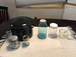 lot 228 image: Canning pot & jars