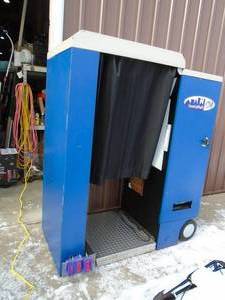 Photo Booth used condition. Powers up. We dont know how to operate. Bulky item bring help to load. As shown.