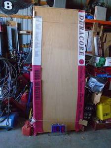 32 Duracore interior door & frame. Appears new. As shown.