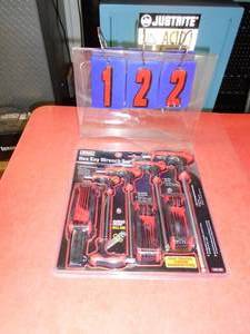 New hex key set. As shown.