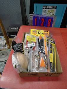 Flat of tools. As shown.